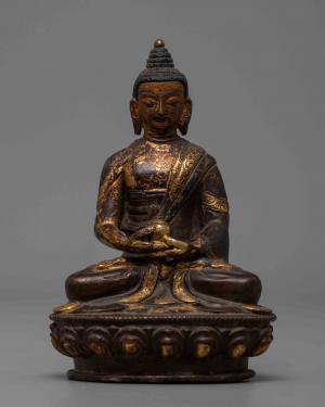Statue Of Amitabha Buddha | Buddhist Handmade Statue | Religious Zen Room Decor | Buddha Statue Indoor | Religious Gift | Buddha Charm